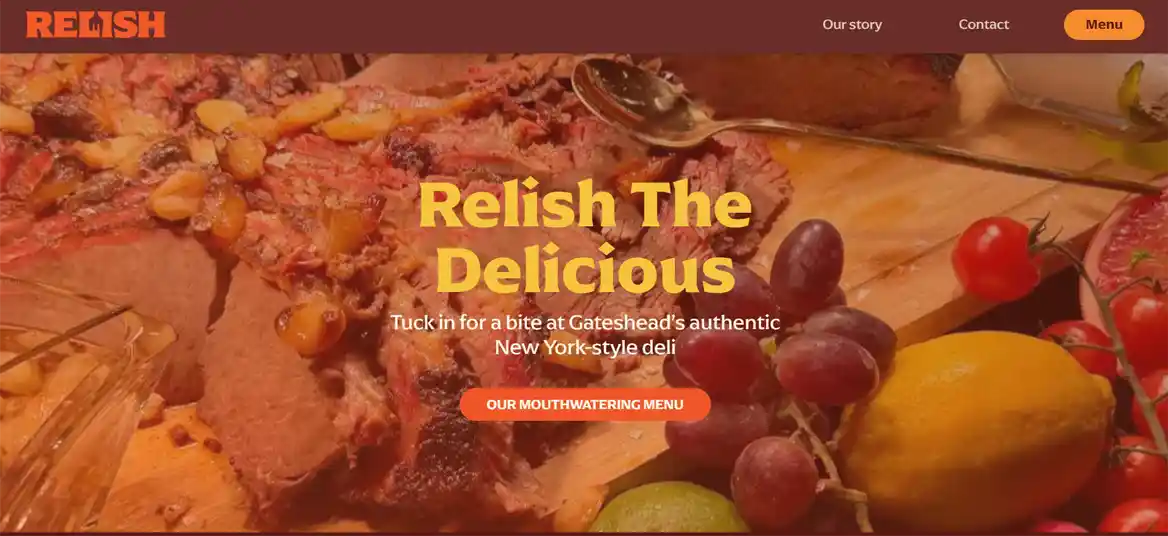 Relish Deli website